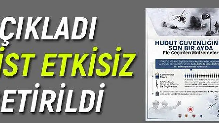 '111 terörist etkisiz hale getirildi'