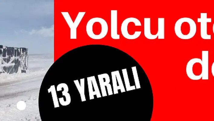 Kayseri'de yolcu otobüsü devrildi: 13 yaralı