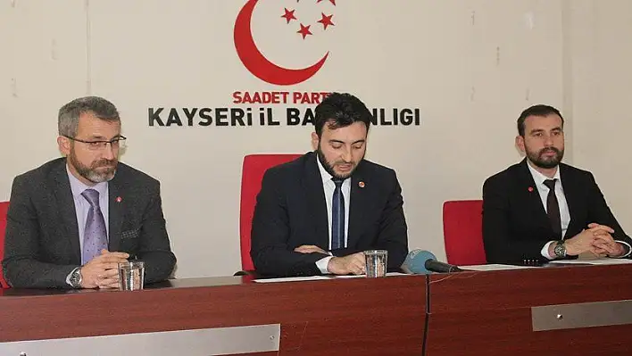 Saadet Partisi Kocasinan İlçe Başkanı Mükremin Çuhadar: 'Türkiye borç batağında'