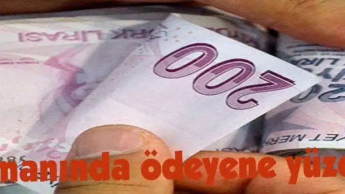 Vergisini zamanında ödeyene yüzde 5 indirim