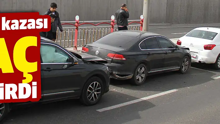 Kayseri 'de zincirleme trafik kazasında bir kişi yaralandı