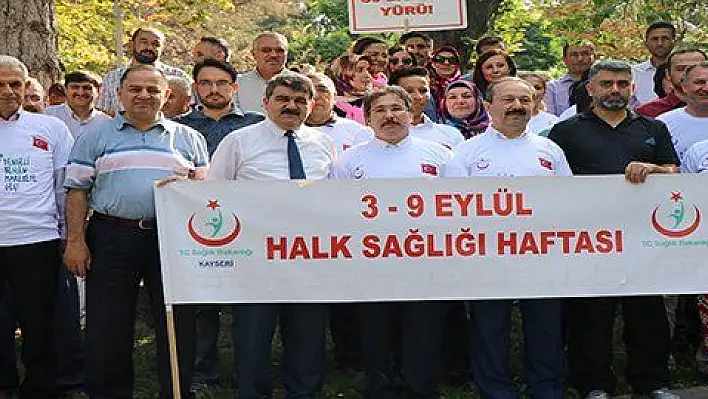 Sağlık için yürüdüler 