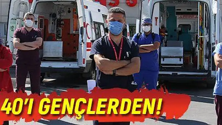 100 vakadan 40'ı gençlerden!