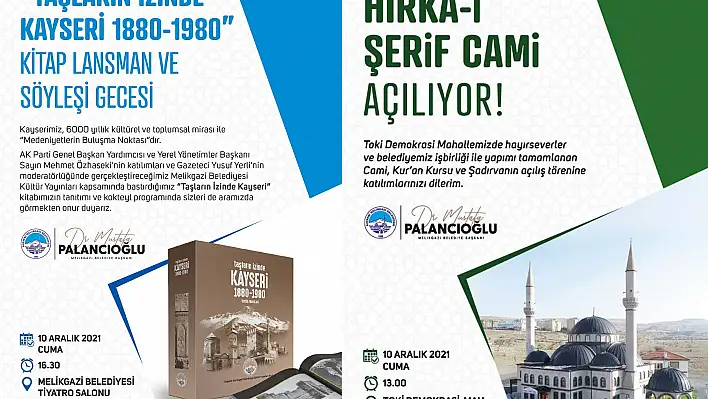 Melikgazi'de iki program birden