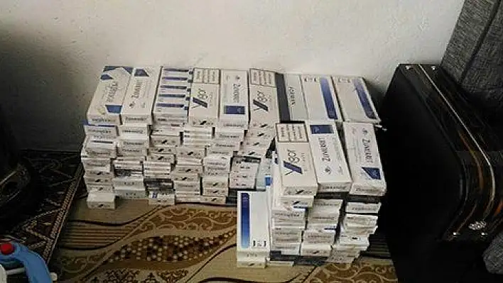 Kayseri'de bin 770 paket kaçak sigara ele geçirildi 