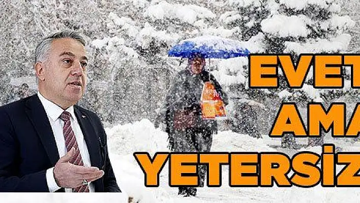 EVET, AMA YETERSİZ!