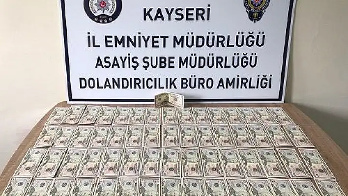 Sahte dolarla alışveriş yaparken yakalandı