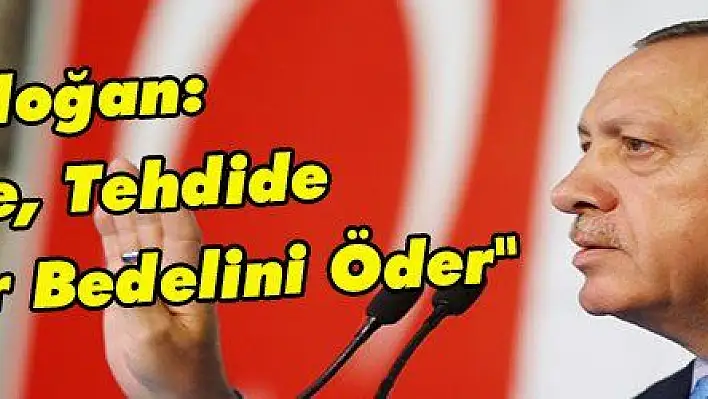 Erdoğan: 'Tacize, Tehdide Yeltenenler Bedelini Öder'