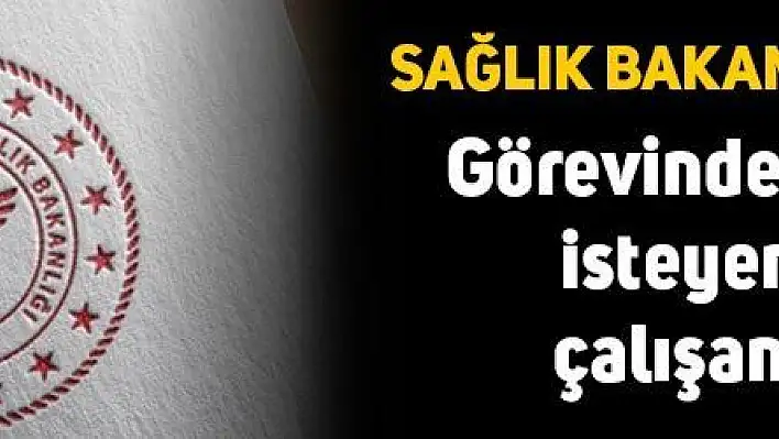 Sağlık çalışanlarının görevlerinden ayrılmasına izin