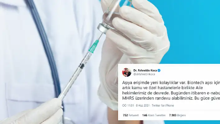 BionTech aşısını aile hekimleri de yapacak