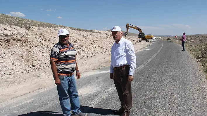 İncesu Belediyesi Üçkuyu'da yol genişletme çalışmalarına başlandı