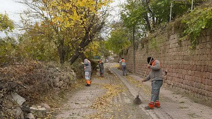 Melikgazi'de sonbahar temizliği devam ediyor