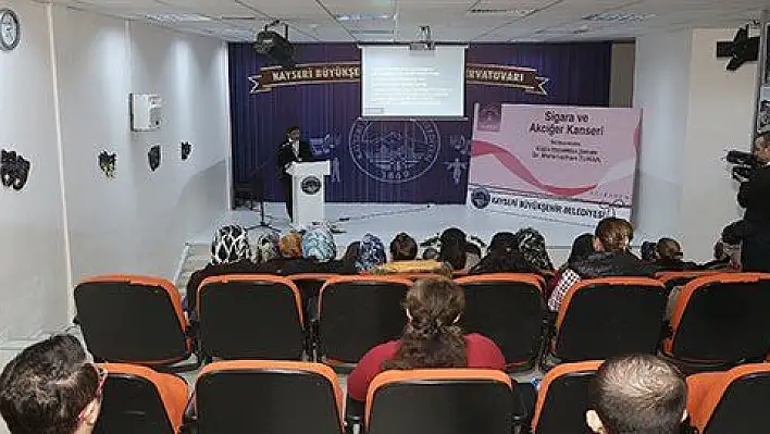 Büyükşehir Sağlık Seminerlerinde 'sigara' konuşuldu 