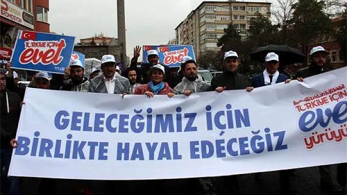 TÜRGEV'DEN EVET YÜRÜYÜŞÜ