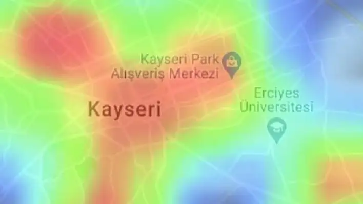 Kayseri haritası korkuttu