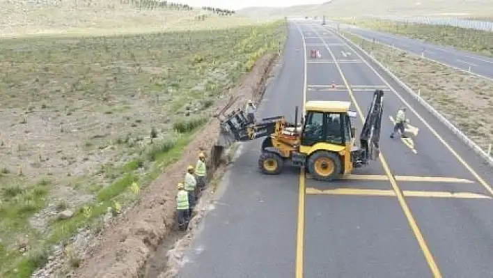 Develi-Erciyes yolunda son çalışmalar 