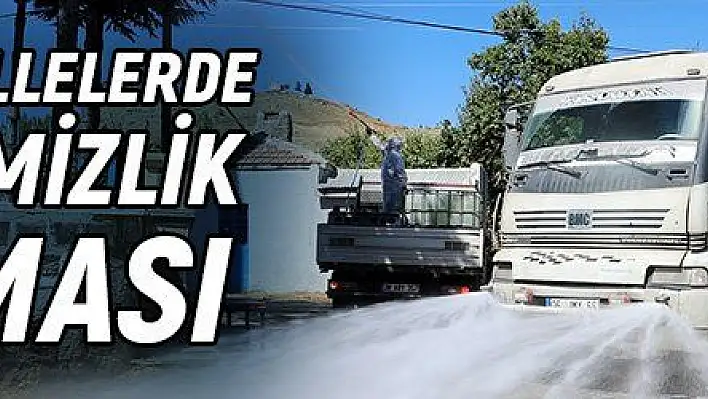 Kırsal mahallelerde genel temizlik çalışması