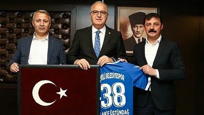 Develi Belediyesi Voleybol Kulübü'nden Üstündağ'a ziyaret