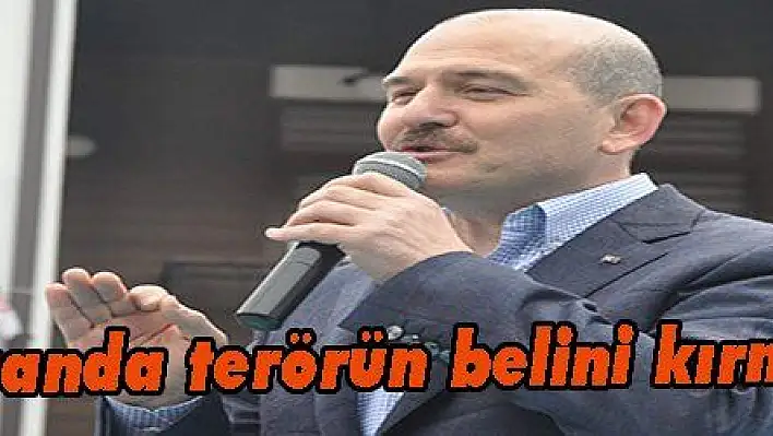 Soylu: 'Biz şuanda terörün belini kırmak üzereyiz'