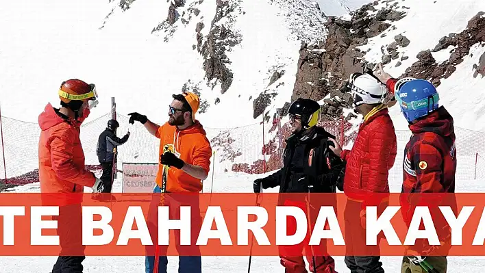 Erciyes'te baharda kayak keyfi