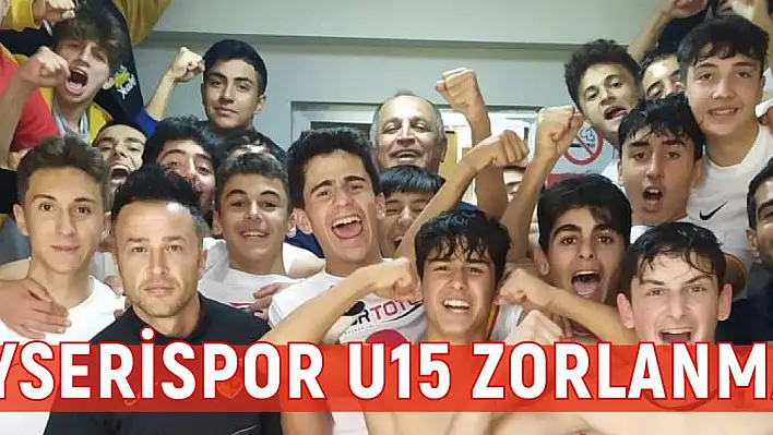 Kayserispor U15 zorlanmadı