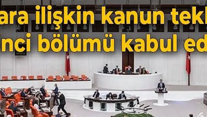 Barolara ilişkin kanun teklifinin birinci bölümü kabul edildi