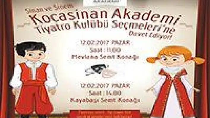 Kocasinan Akademi Tiyatro Kulübü Kuruldu