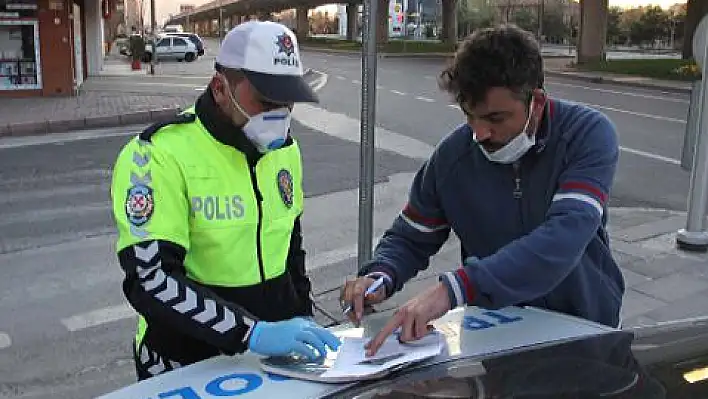 Annesini ziyarete giden sürücüye para cezası