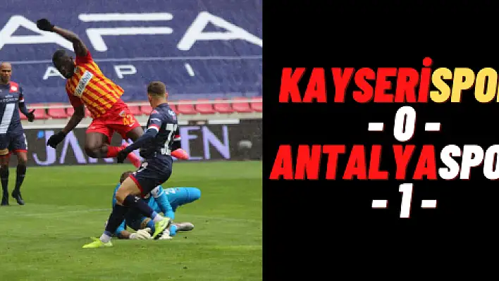 Kayserispor  'un boynu bükük