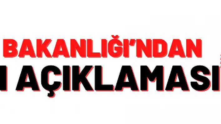 Dışişleri Bakanlığı'ndan Filistin açıklaması