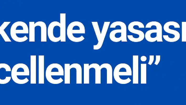 'Perakende yasası güncellenmeli'