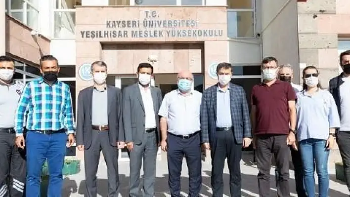 Karamustafa, KAYÜ Yeşilhisar Fuat Sezgin kampüsünde incelemelerde bulundu