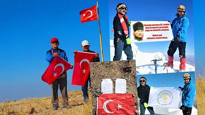 10 Kasım 'a özel zirve tırmanışı 