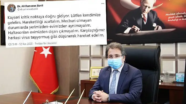 İl Sağlık Müdürü 'nde korona açıklaması ! 'Kayseri 'de...'