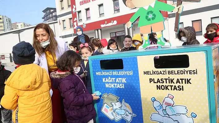 Melikgazi Belediyesi'nden anaokullarda sıfır atık farkındalığı