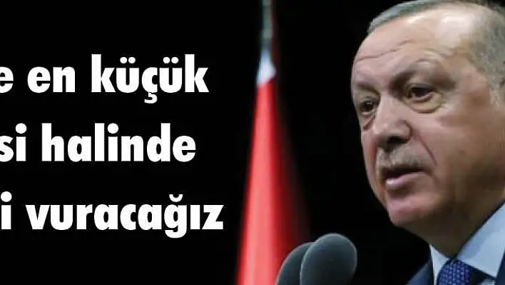 Askerlerimize en küçük zarar gelmesi halinde rejim güçlerini vuracağız