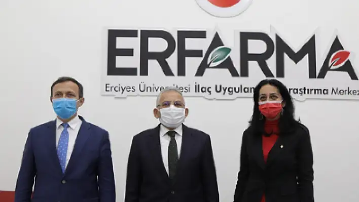 Büyükkılıç ve Rektör Çalış, ERFARMA'yı Ziyaret Etti