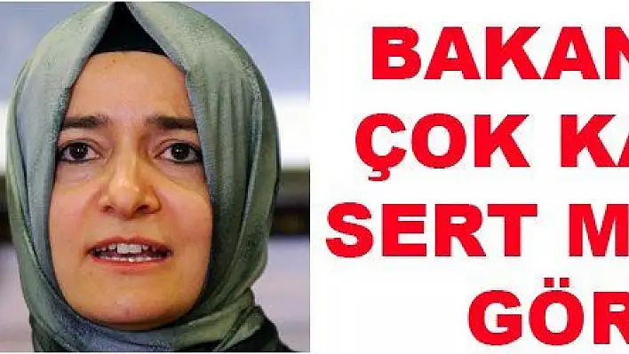 BAKAN KAYA'DAN SERT TEPKİ