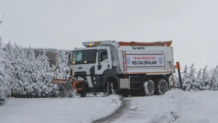 Talas'ta kış çalışmaları yeniden başladı