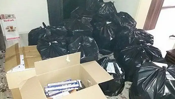 Kaçak sigara operasyonunda 6 bin 550 paket sigara ele geçirildi