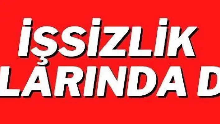 İşsizlik rakamları açıklandı