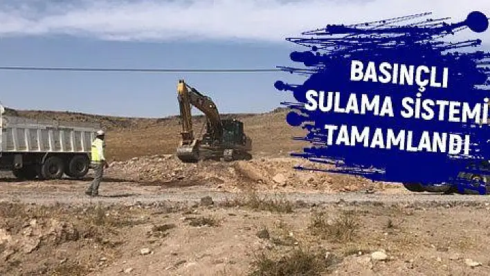 Epçe mahallesinde basınçlı sulama sistemi tamamlandı