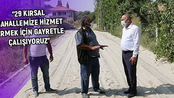 Yahyalı Belediyesi kırsal mahallelere yoğunlaştı