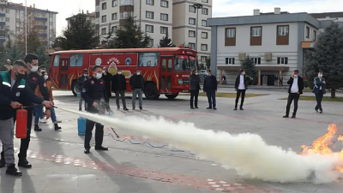 Talas personeline yangın eğitimi