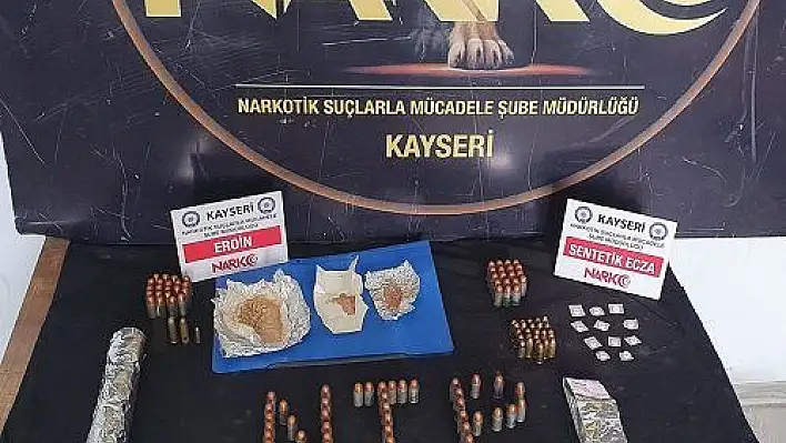 Kayseri'de uyuşturucu operasyonu: 2 gözaltı