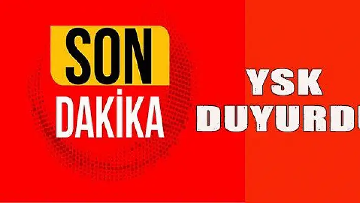 YSK'da itiraz takviminde olağan süreç sona erdi 