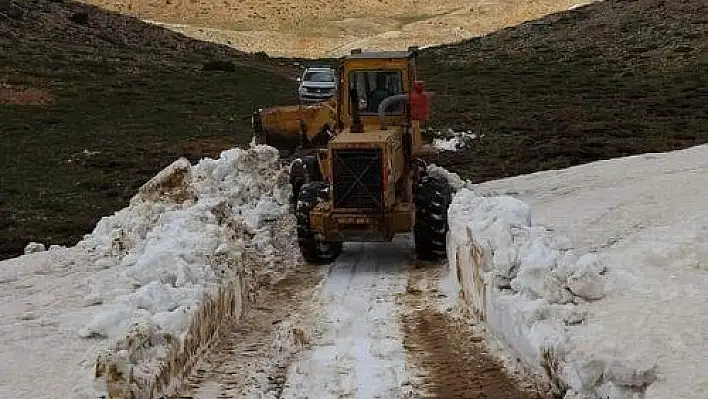 Mayıs ayında kar temizliği