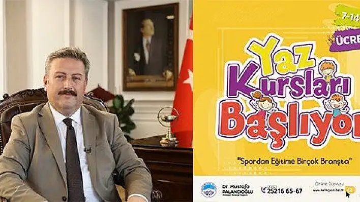 Melikgazi'de yaz kursları başlıyor