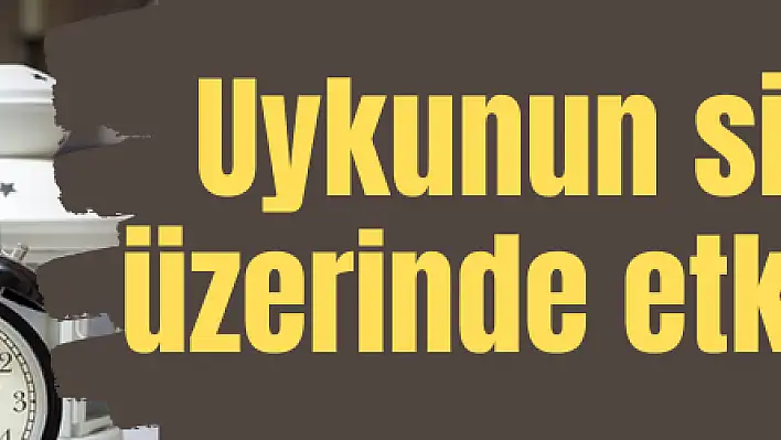 Uykunun sindirim üzerinde etkileri var