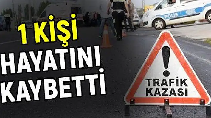 Sarız'da trafik kazası: 1 ölü